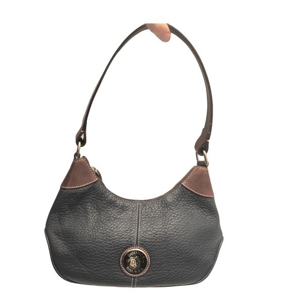 Dooney & Bourke Blue & Brown Leather Bag Purse